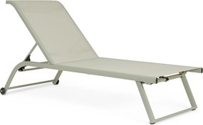 Taupe kovové záhradné ležadlo Taylor – Bizzotto