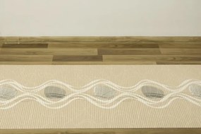 Kúpelňová penová rohož Softy-tex 838 Vlny, béžová