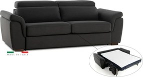 Pohovka FELYNE br. FIORELLO s rozkladom na každodenné spanie, 140, tm. šedá (jazz 22 graphite)