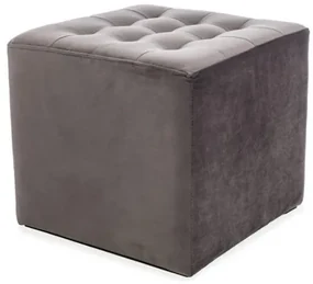 Taburet Lori Velvet, sivá