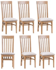 Moderné jedálenské stoličky s látkovým poťahom 410x520x1050, set 6ks