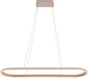 LED luster na lanku CASHMERE LED/80W/230V 30x100 cm béžový