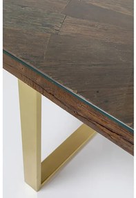 Conley jedálenský stôl mosadz 160x80