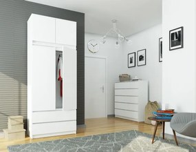 Skriňa s nadstavcom S 90 cm 2D 2SZ CLP biela