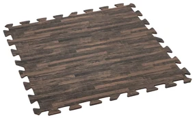 Bestway Penová podložka k záhradnému bazénu Imitácia dreva 12 ks 50x50cm 58712
