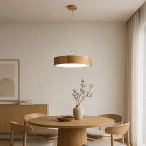 Brilagi - LED luster na lanku CARVALHO MODERN 3xE27/60W/230V dub pr. 47,5 cm