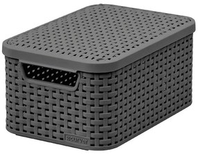 Košík S s vrchnákom Style 6l 205841 tmavošedý