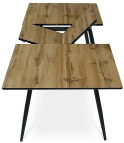 Autronic BONTEC Jedálenský stôl rozkladací 140-180x80 cm, mdf, dub, HT-921 OAK Farba: Hnedá