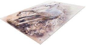 Obsession, AKCIA: 80x120 cm Detský kusový koberec Torino kids 235 WHITE HORSE, biela, detská izba