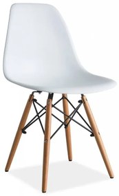 Jedálenská stolička Signal SAM buk/biela