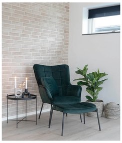 Zelené kreslo zo zamatu House Nordic Glasgow