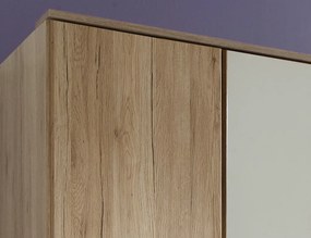 Šatníková skriňa Aachen, 135 cm, dub san remo