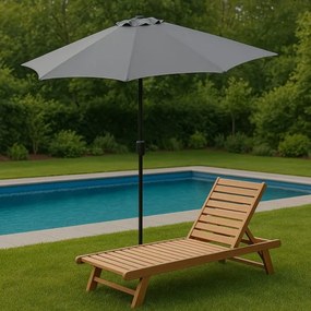 Záhradný slnečník 270 cm s naklápaním béžová