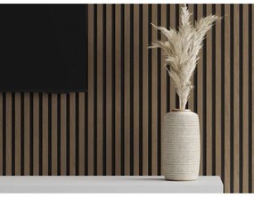 Mexen Lam-F, akustické stenové lamely 275 × 30 cm, plstený podklad 8 mm, technická dyha, orech espresso, S105-275307-3015-019