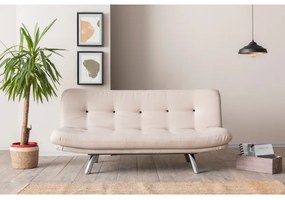 Dvojmiestná rozkladacia pohovka BAKU krémová