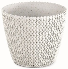 Prosperplast Kvetináč PLOWY ECO biely, varianta 25,9 cm