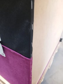 AKCIA Čalúnená posteľ boxspring GLORIEN 140x200 cm purpurová II. akosť