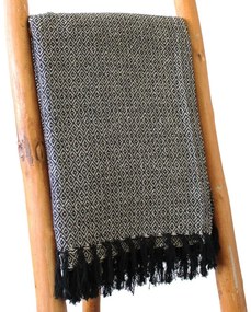Boho Pohodlný Prehoz - 125 x 150 cm - Drevené Uhlie Sada 2 ks zvyhodnená cena