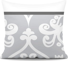 Obliečka na vankúš k prehozu GLAMOUR sivá 45x45 cm