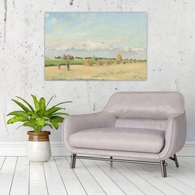 Obraz - Camille Pissarro, Landscape, Ile de France, reprodukcia (90x60 cm)