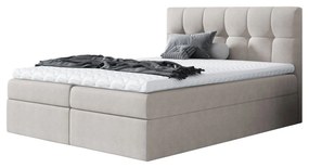 Kontinentálna posteľ Apolon, Rozmer postele: 180x200, Dostupné poťahy: ekokoža Soft 017 (biela)