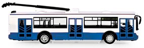 RAPPA Trolejbus ktorý hlási zastávky česky - 28 cm - modrý