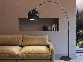 Deal stojaca lampa čierna 175 cm