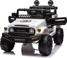 LEAN CARS Elektrické autíčko Toyota FJ 4x4 biele