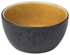 Čierna/jantárová kameninová miska 200 ml Black/Amber – Bitz