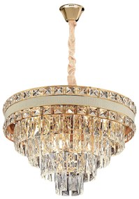 Toolight Toolight, závesné svietidlo 50cm, 7xE14, G048-CP, zlatá, OSW-08942