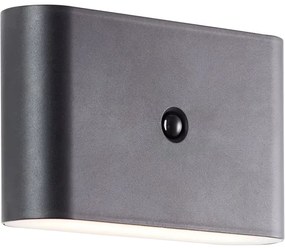 Brilliant - LED vonkajšie nabíjacie nástenné svietidlo so senzorom XINO LED/3W/5