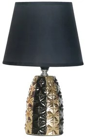 Stolná lampa glamour čierno-zlatá 31 cm