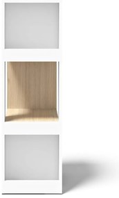 Biela knižnica v dekore duba 40x114 cm Ella - TemaHome