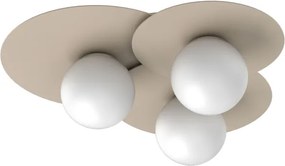 Stropné svietidlo FLAT 3xE27/15W/230V 55x60 cm béžové