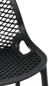 Plastová barová stolička DS10778434 - Čierna