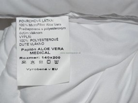 MEDICAL ALOE VERA, paplón s vankúšom, celoročný set, 70x90 cm / 140x200 cm