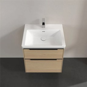 VILLEROY &amp; BOCH Subway 3.0 závesná skrinka pod umývadlo, 2 zásuvky, s LED osvetlením, 572 x 478 x 429 mm, Nordic Oak, C578L1VJ