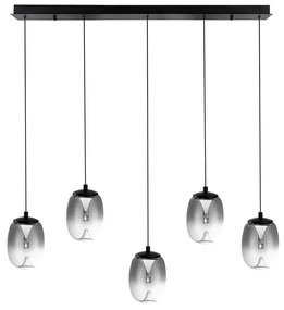 Dizajnový luster Pamela 5 chrome