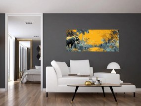 Obraz - Slon v prírode (120x50 cm)