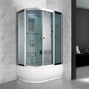 Terra Hydromasážny box WSH7106RW WH, 120x80 pravý bez sauny