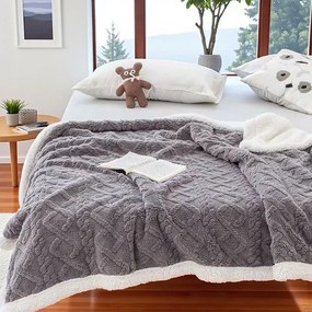 Hrejivá barančeková deka Homa KOBELA GREY