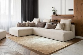 Dywany Łuszczów, Kusový koberec Flim 008-B1 Circles beige, 120x160, béžová, obývacia izba