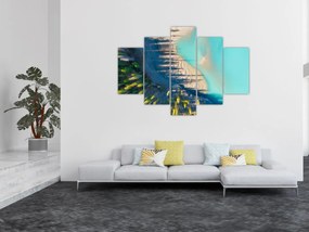 Obraz - Pohľad na jazero (150x105 cm)