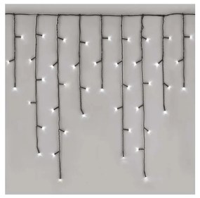 LED Vianočná vonkajšia reťaz 600xLED/8 módov 15m IP44 studená biela