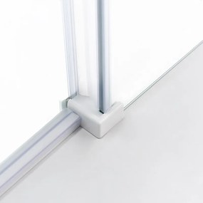 BPS-koupelny Obdĺžnikový sprchovací kút HYD-OK203C 120x80 biela/transparent - bez vaničky