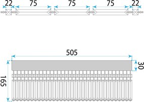 Toolight Toolight, stropné svietidlo 50cm, 6xE14, APP1728-6C, zlatá lesklá, OSW-06353