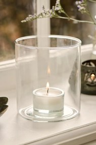 IB Laursen Sklenený svietnik na čajové sviečky GENOMSKI, číry