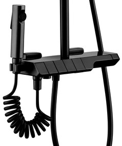 Rea Rob, sprchový set s termostatickou batériou a bidetovou spŕškou, čierna matná, REA-P6627