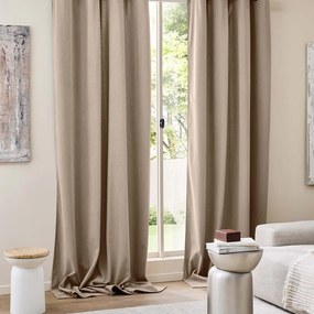 Hnedý menčestrový termo záves 140x260 cm Madison – douceur d'intérieur