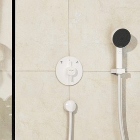 Hansgrohe DuoTurn S, batéria pod omietku pre 2 spotrebiče, biela matná, HAN-75418700